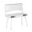 Juanisha Solid Wood Steel Computer Desk