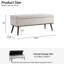 Banc de rangement moderne avec base en bois Delmy-100092951