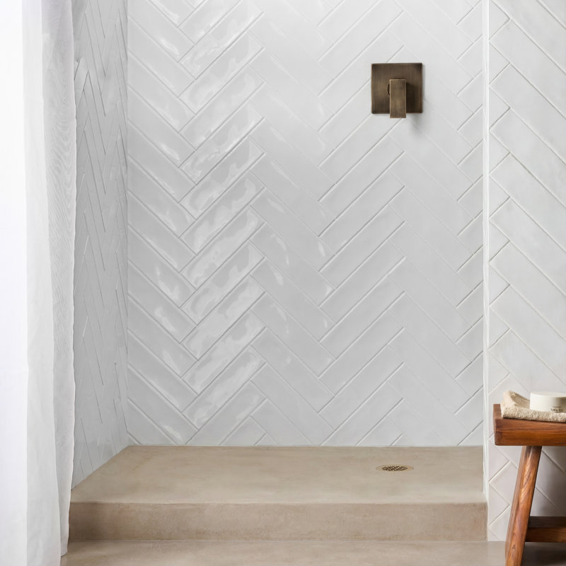 Lancaster 3x12 Polished Ceramic Subway Tile, White