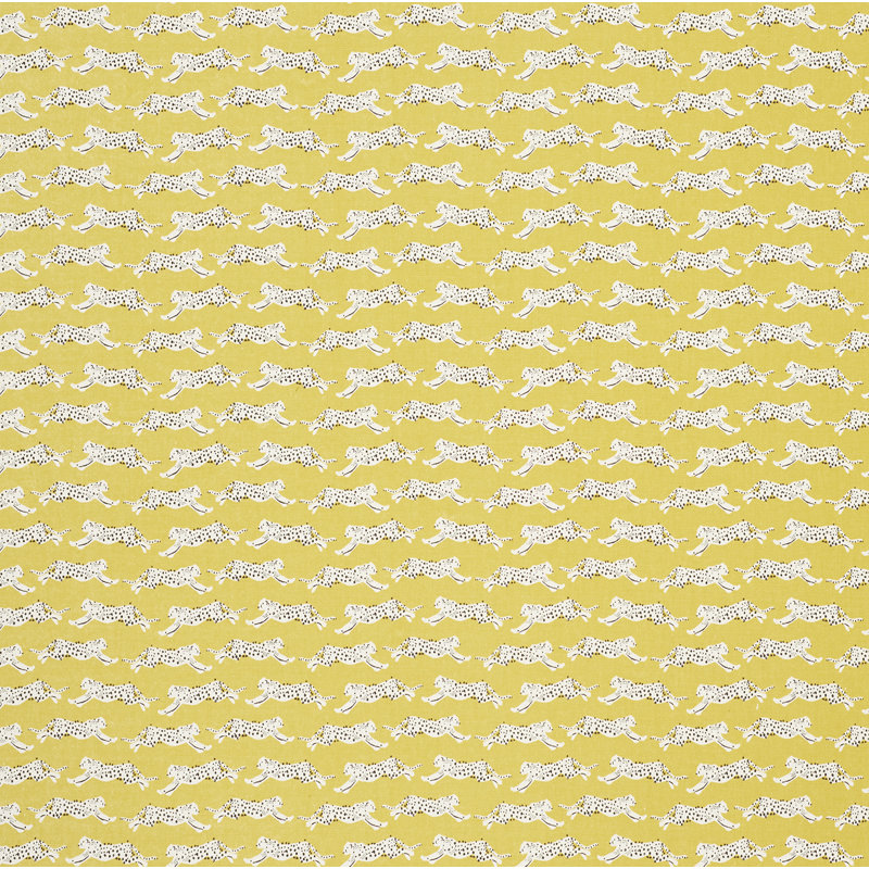 Tissu léopard sautant, Jaune