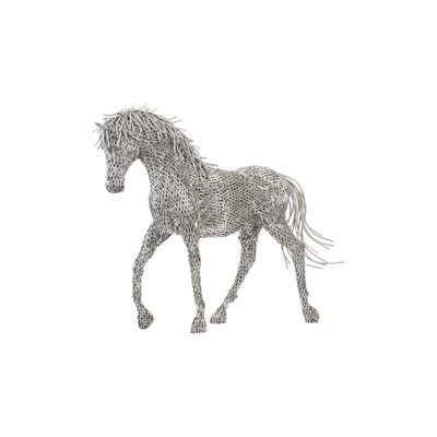 Statue de cheval en acier inoxydable
