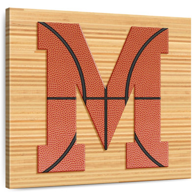 Lettre M Tergel Basketball