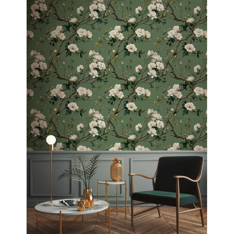 Papier peint floral Botanical