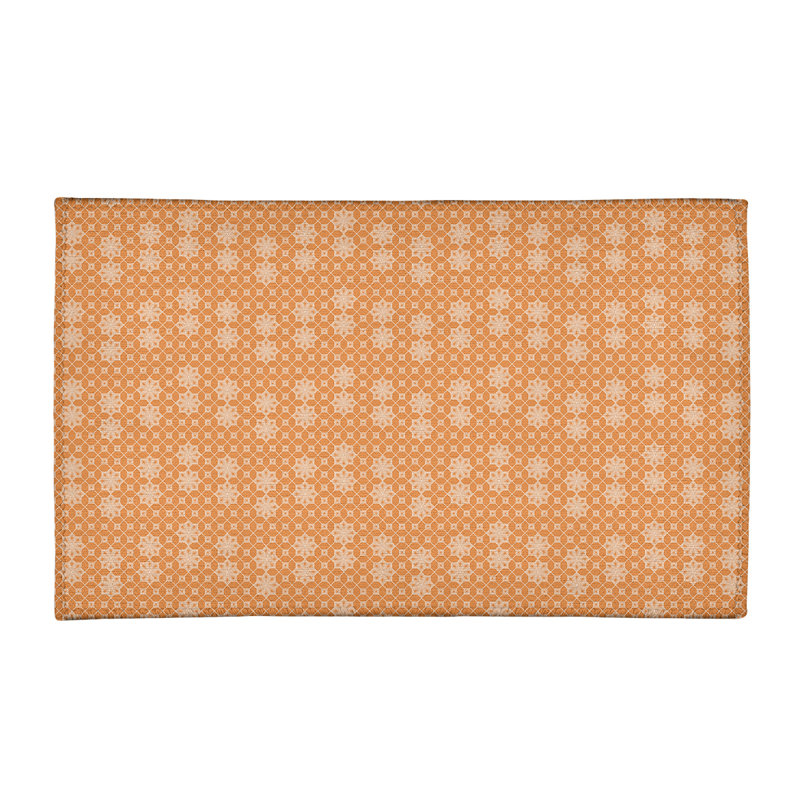Tapis de zone orange classique treillis, Rectangle 2 pi x 3 pi
