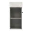 Meuble-lavabo flottant de 21,6 po, lavabo en céramique moderne, petites salles de bain, rangement à gauche | Idée de cadeau