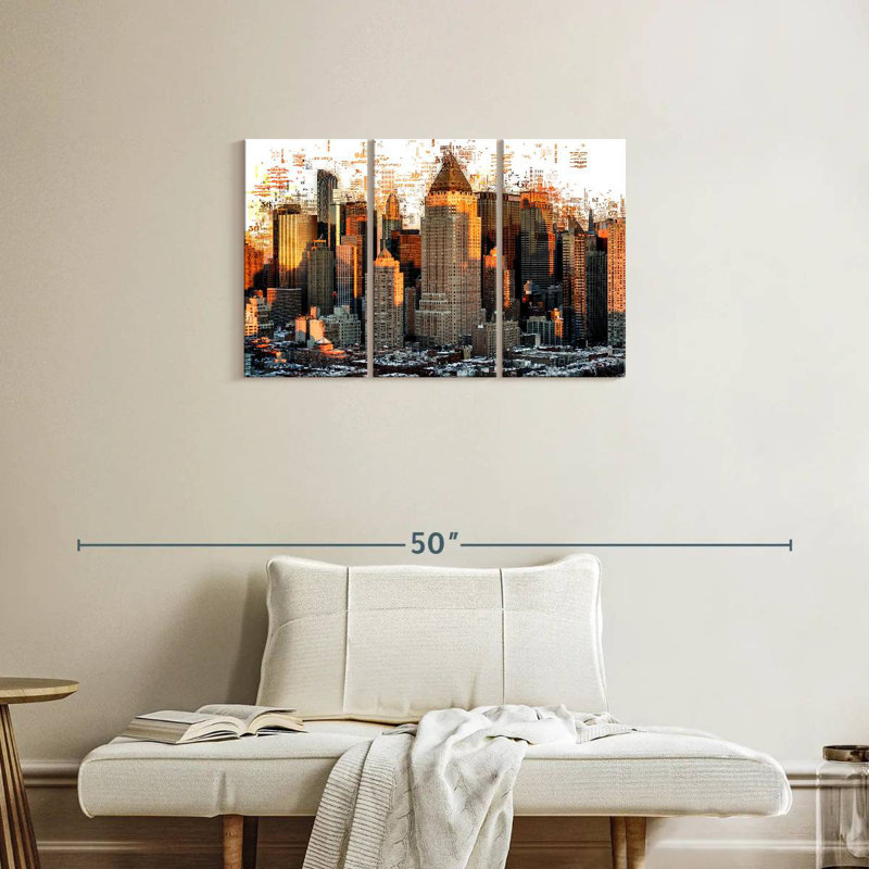«Sirci New York Buildings Abstract», H 20 po x l 33 po