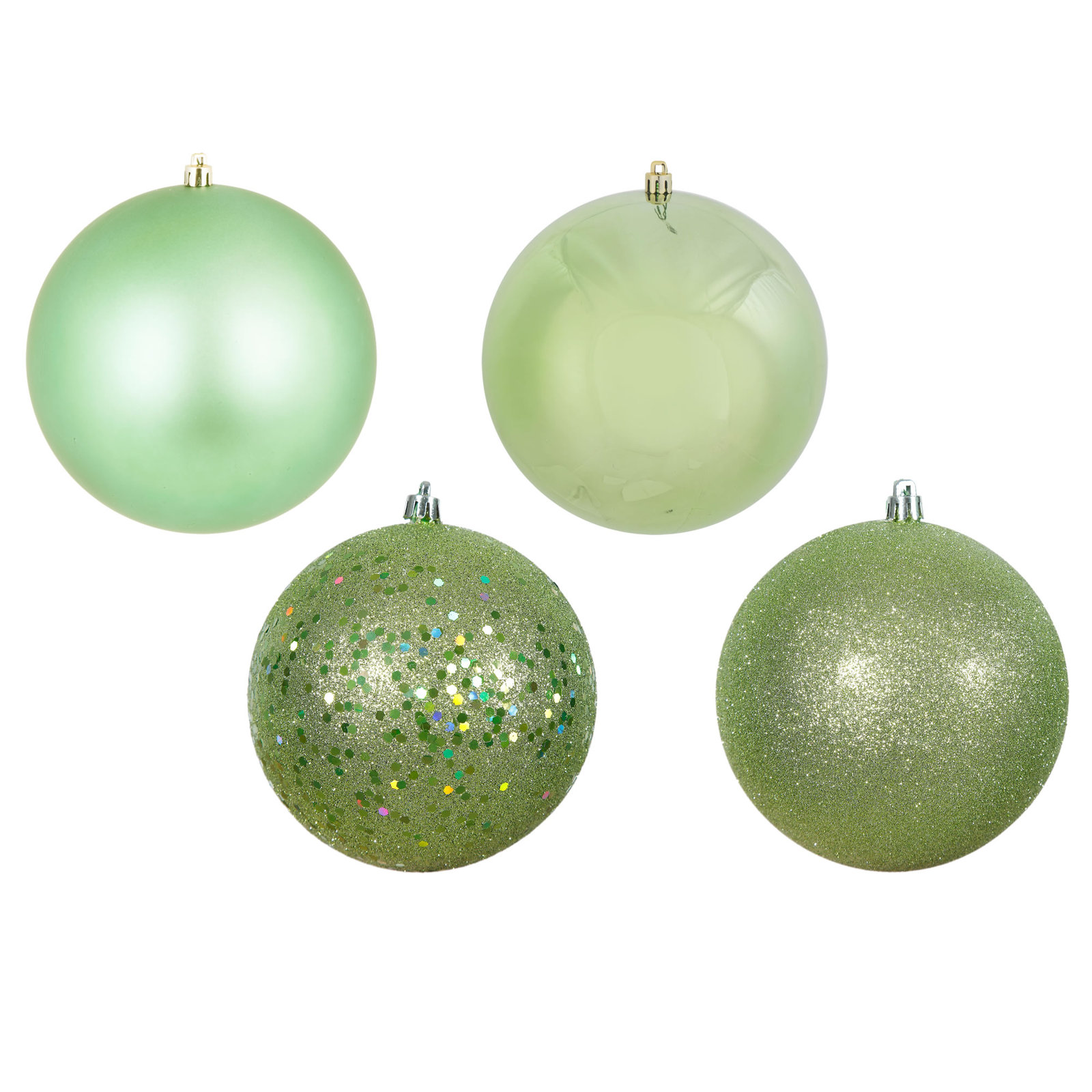 Christmas Ball Ornament, Celadon, 6" H x 6" W x 6" D