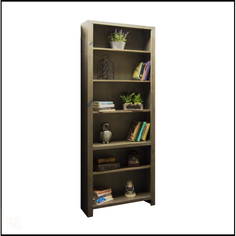 Bibliothèque à 5 tablettes Brixham, (4 tablettes) H 48,13 po x l 32,25 po x P 10,13 po, Brun