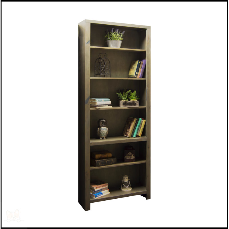 Bibliothèque à 5 tablettes Brixham, (4 tablettes) H 48,13 po x l 32,25 po x P 10,13 po, Brun