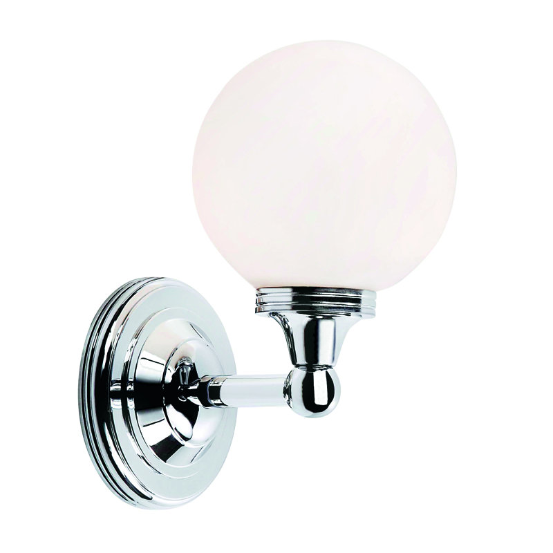 Thomasboro Armed Sconce, Polished Chrome