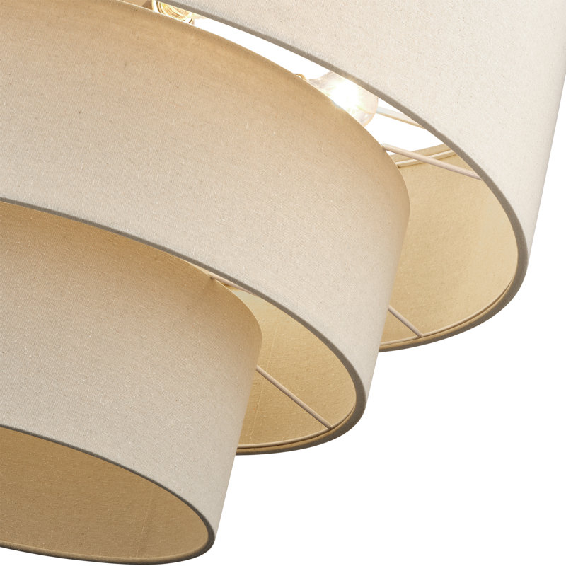 Lustre suspendu à feuille d'or antique 5 lumières Bellingham