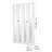 Bifold Closet Door 4-Panel, 48" (Four 12") x 80", Full-Length Mirrored Bifold Barn Door with Metal Hardware Kit & Sturdy Composite Frame, Modern Stylish & Space-Saving for Closets Bedrooms