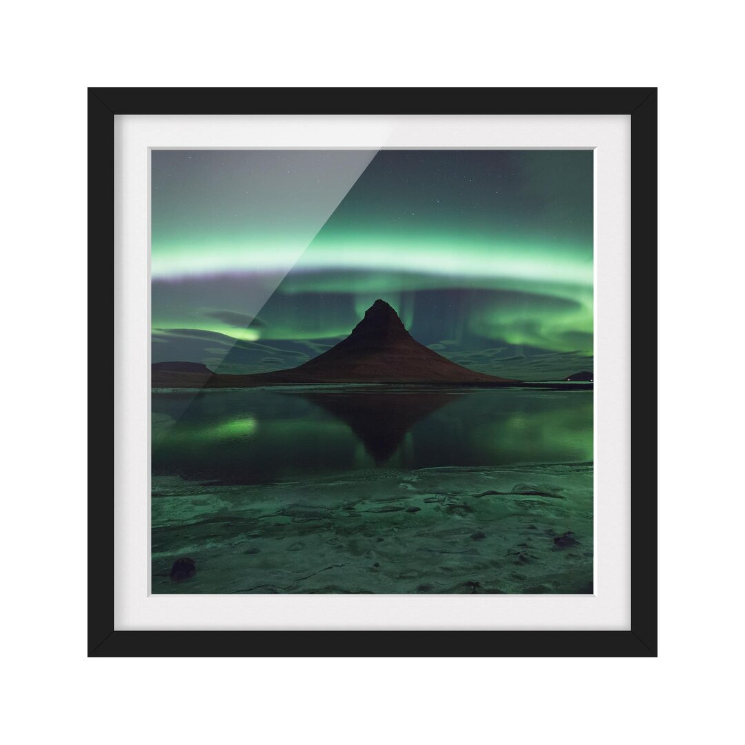 Gerahmtes Poster Polar Light in Iceland