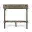 Table de bar d'extérieur en bois d'acacia, finition grise