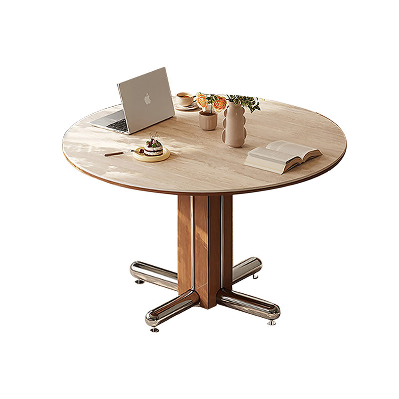 Table de salle à manger Beige Brown, H 29,53 po x L 39,37 po x l 39,37 po