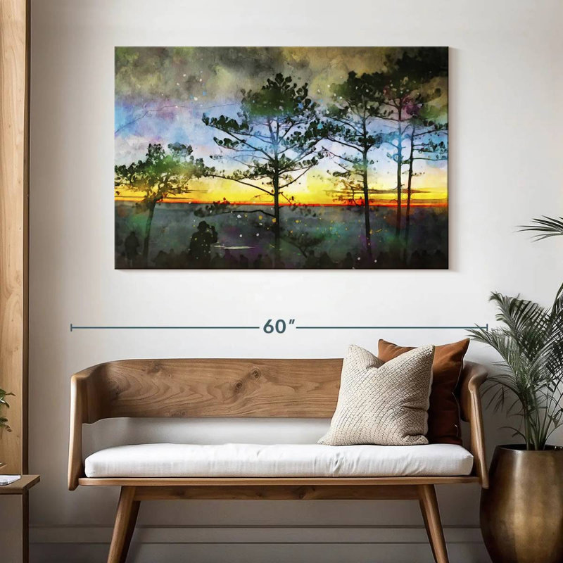 Alvord flamboyant au coucher du soleil, H 32 po x l 48 po