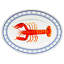 Lobster Enamelware Platter