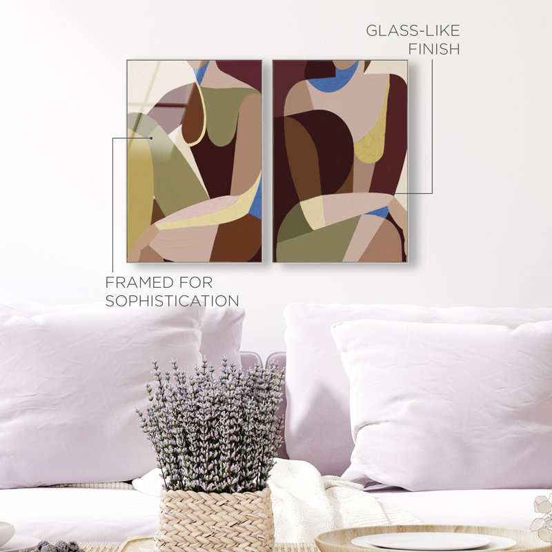 Body Studio Set Set by Oliver Gal, 55" H x 37" W, Silver Floater Frame
