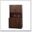 Armoire de cuisine et armoire spacieuse de 70,87 pouces de hauteur avec 6 portes, tablettes ouvertes et tiroir pour un rangement polyvalent
