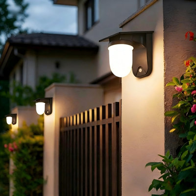 Solar Wall Lights Outdoor, 1 Pack,  Modes, Waterproof, Wireless Solar Powered Led Lights Zd