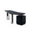 Banc de travail 86,61 "en bois massif noir italien non conventionnel-1436367985