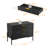 3-Drawer Nightstand With Metal Legs