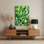 Abstrait formes 56, art mural en métal vert-1642571035