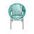 OUDOOR WICKER CHAIR, TEAL, SET OF 2-78699067