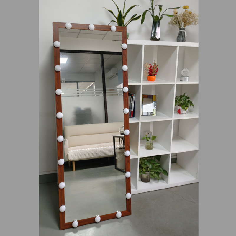 Miroir de maquillage hollywoodien complet avec lumières et 3 modes de couleur
