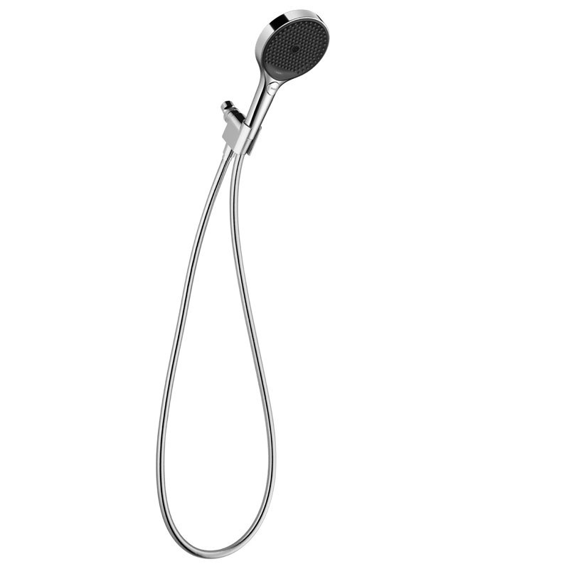 Ensemble de pomme de douche à 3 jets avec boyau de douche et support pour bras de douche Hansgrohe Rainfinity, Chrome