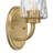1 - Light Brass Dimmable Steel Armed Sconce-1865844063