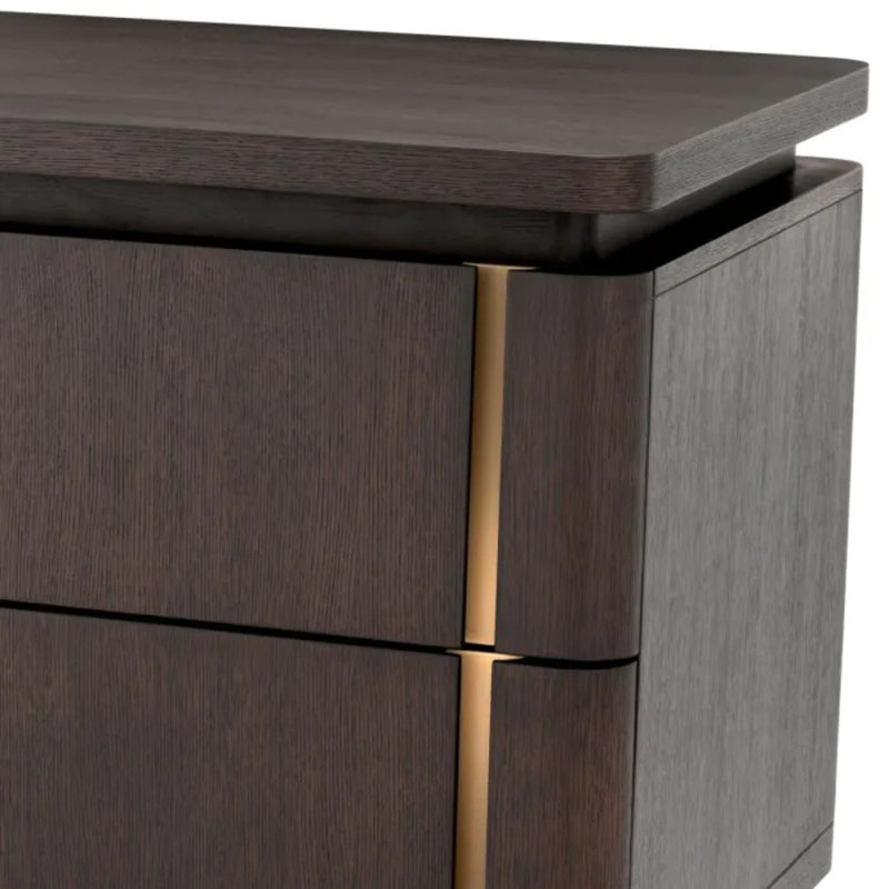 Modesto Solid Wood Computer Desk, Mocha Oak