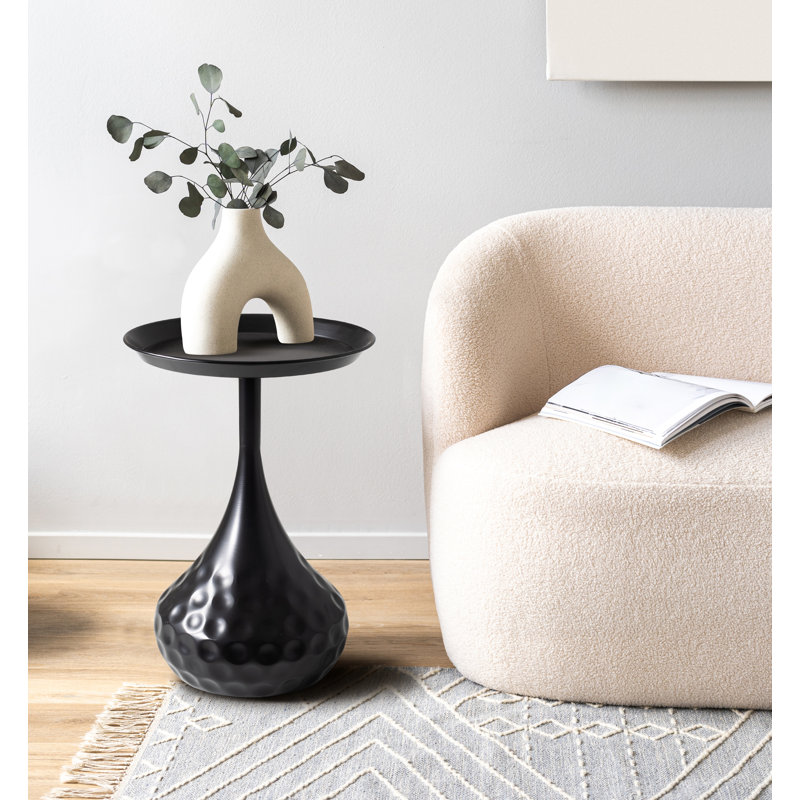 Cassoday Side Glamour Coffee Table with Decorative Accents on Base
