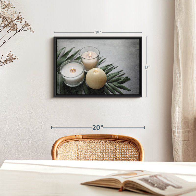 «Spa Candles», reproduction sur toile, H 13 po x l 19 po