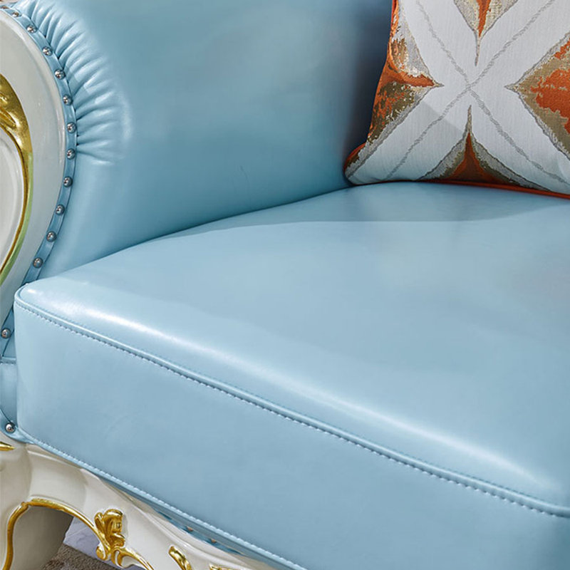 Chaise de luxe en cuir massif européen