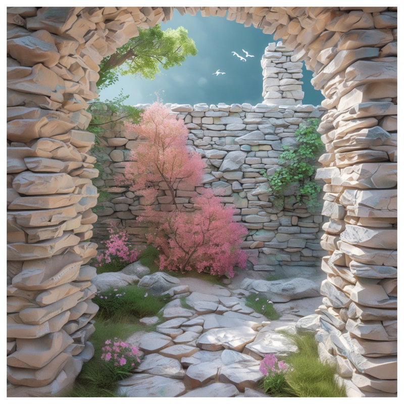 Housses de couette Stone Archway Garden, Grand lit