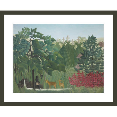 «The Waterfall» par Henri Rousseau, impression giclée sur cadre