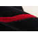Tapis noir / rouge en laine touffeté à la main Cobos