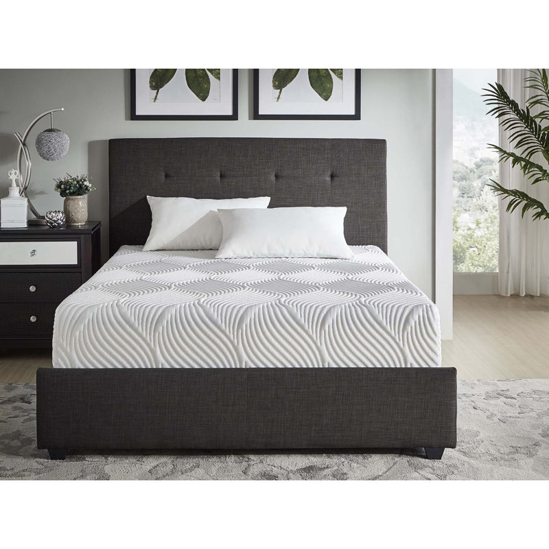Matelas de lit en mousse viscoélastique infusée de gel dans une boîte