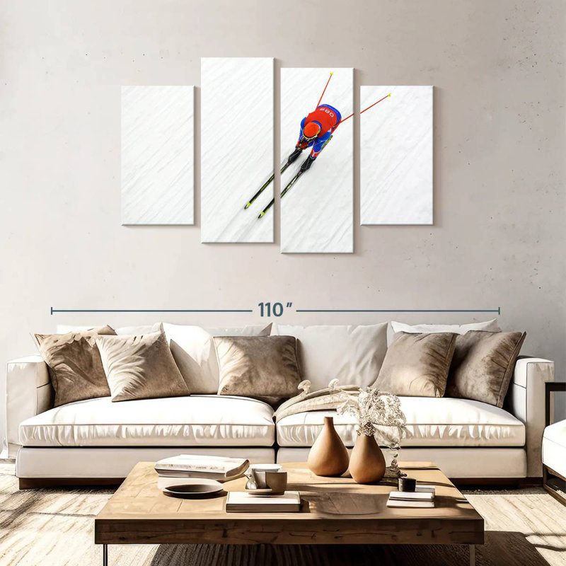 Skieur de biathlon Sirec, H 48 po x l 75 po
