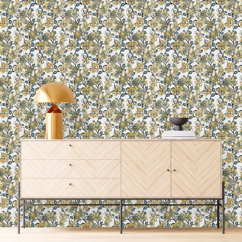 Floral Tile, 2.08' W x 10.42' L