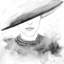 Mysterious Lady with a Hat - toile de salon illustrative