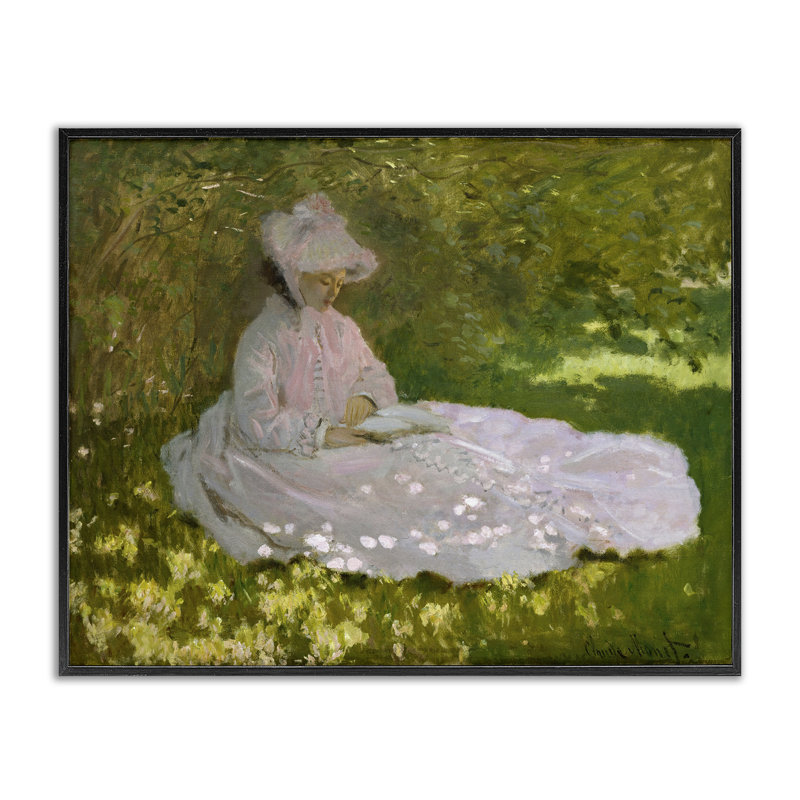 Giclée au printemps classique par Mon1000paintings, Giclée encadrée noir minuit, H 16 po x l 20 po