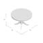 Alyssha Round Solid Wood Dining Table-1677806991