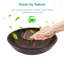 Tempered Glass Bathroom Sink with Pop-up Drain, Amber-brown Tempered Glass Vanity Round Bowl (No Faucet)