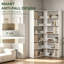 7 Tiers L-Shaped Corner Bookcase