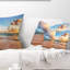 Coussin lombaire cloudscape sur plage magnifique