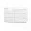 Commode 6 tiroirs blanche