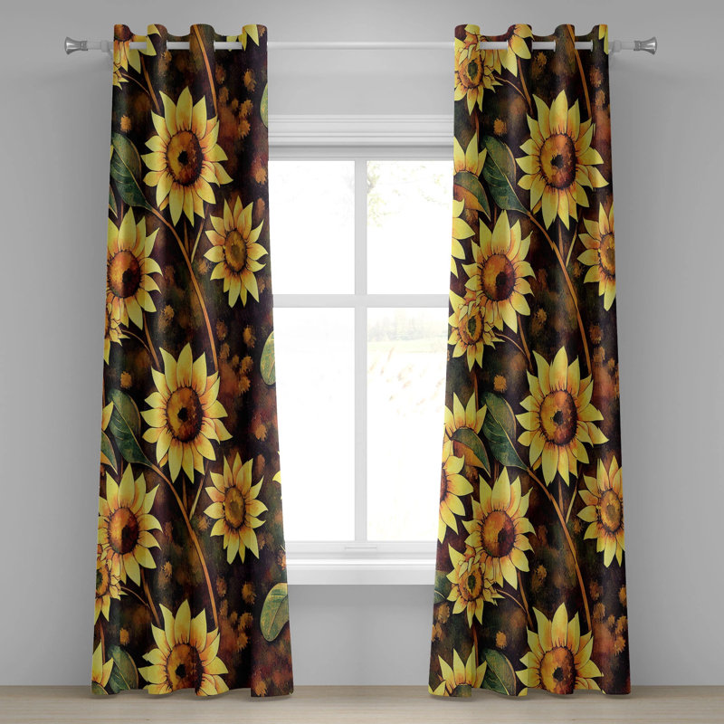 Drevonn Semi Sheer Curtain Pair