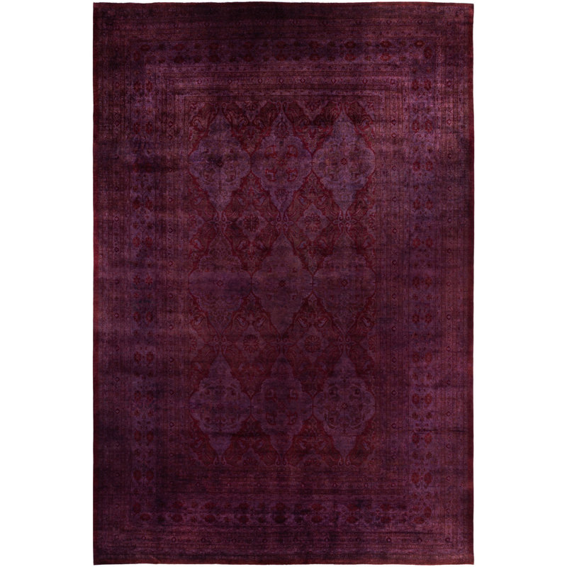 Overdyed One-of-a-Kind 12' 2" X 17' 10" Hand Knotted Area Rug